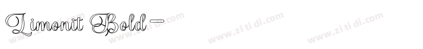 Limonit Bold字体转换